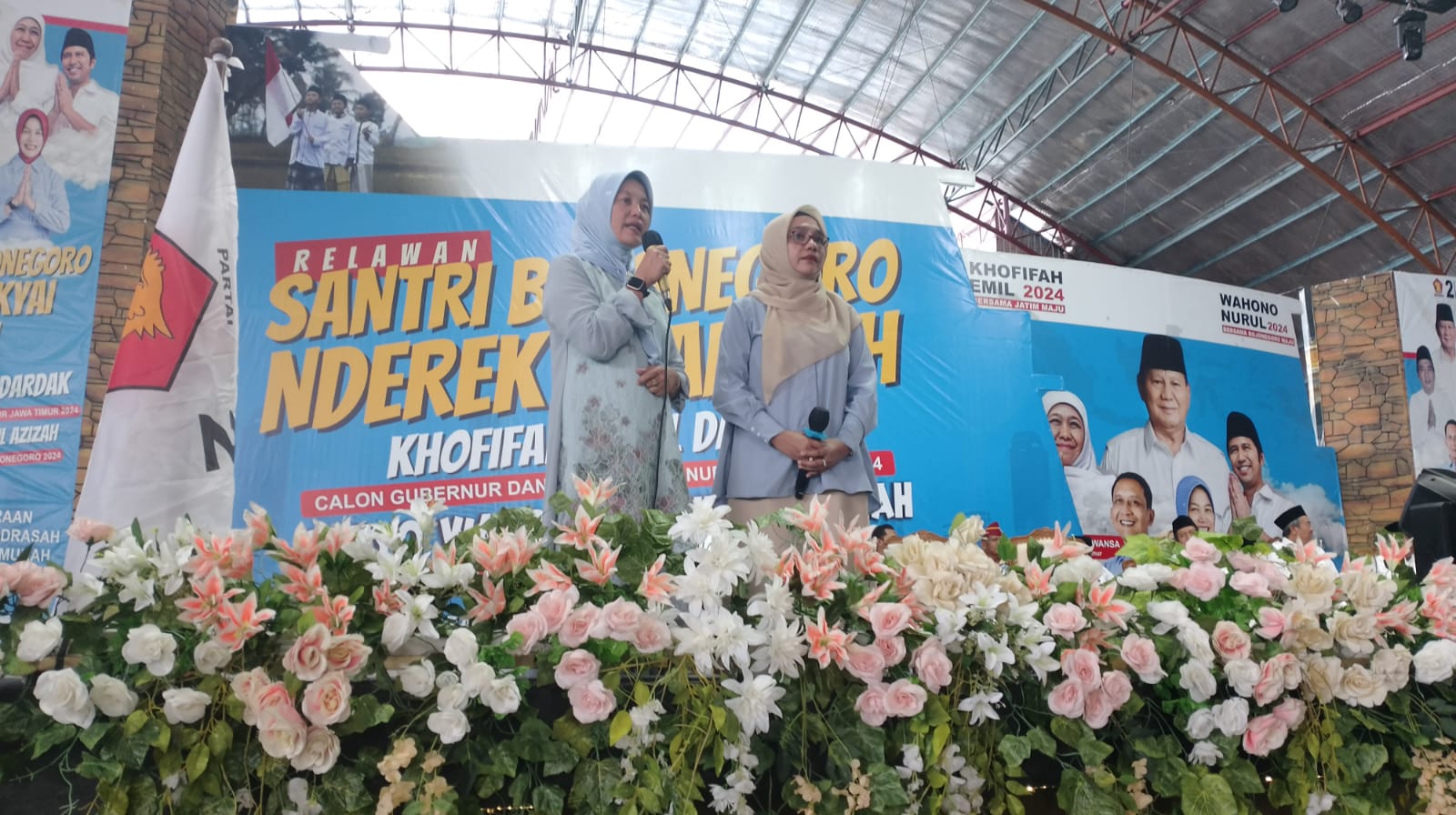 Relawan Santri Bojonegoro Nderek Kyai Ikrar Menangkan Setyo Wahono-Nurul Azizah